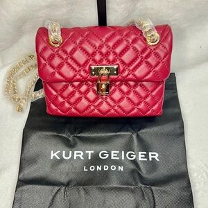 Kurt Geiger Red Mini Brixton Bag NWT